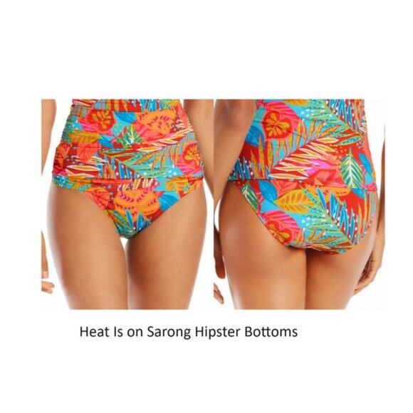 NWoT Bleu Rod Beatty Women's Sarong Hipster Bikini Bottoms Sz 12-14 $60 12HL1051 - Picture 4 of 4